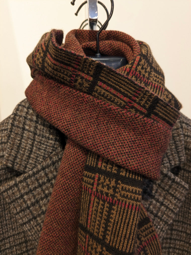 B&L Black Check Scarf