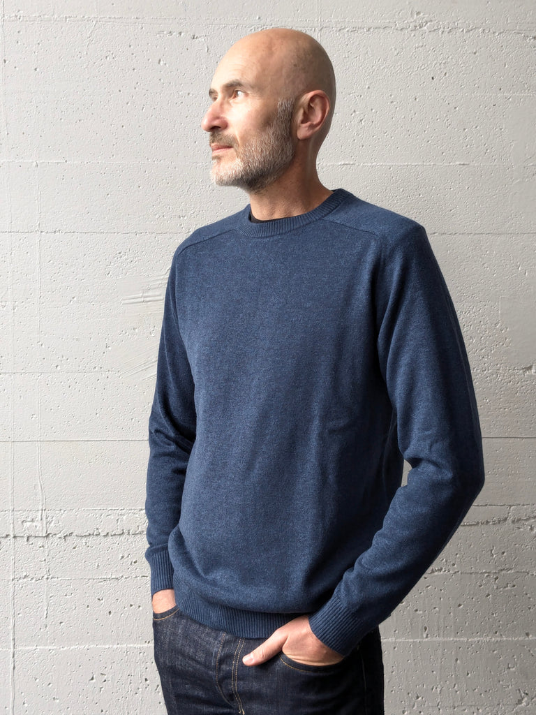 Saddle Shoulder Crew Denim