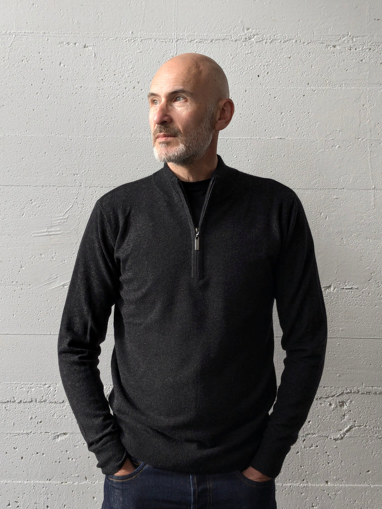 Full Zip Cardigan Black