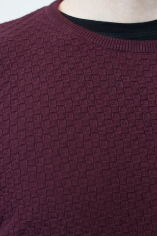 Basket Weave Knit Vino