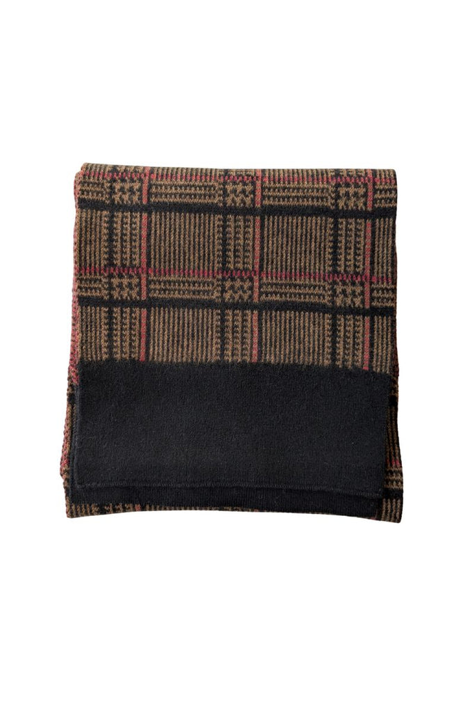 B&L Black Check Scarf