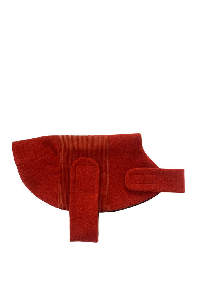 Dog Coat Orange Wool / Courduroy