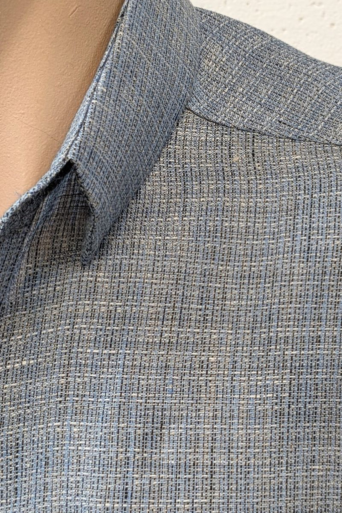 Tux Shirt Duck Egg Linen