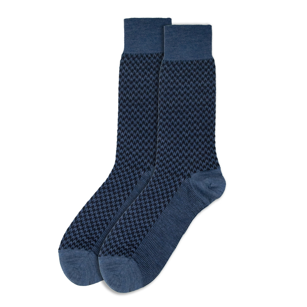 Indigo Scale Wool Socks