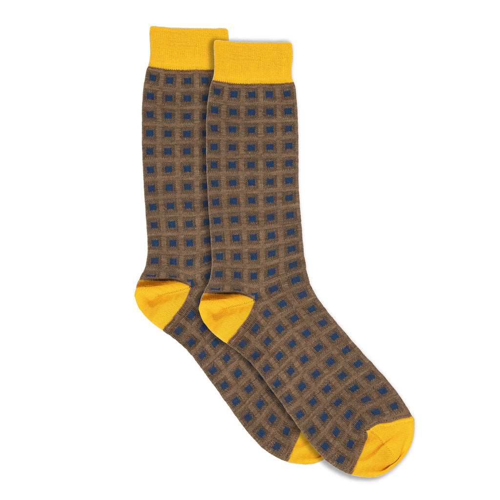 Bronze Motif Wool Socks