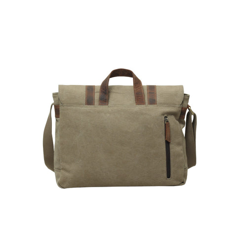 Back Road Canvas/Leather Satchel