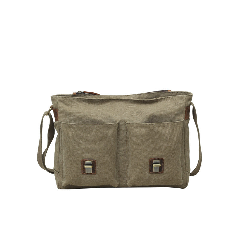 Back Road Canvas/Leather Satchel