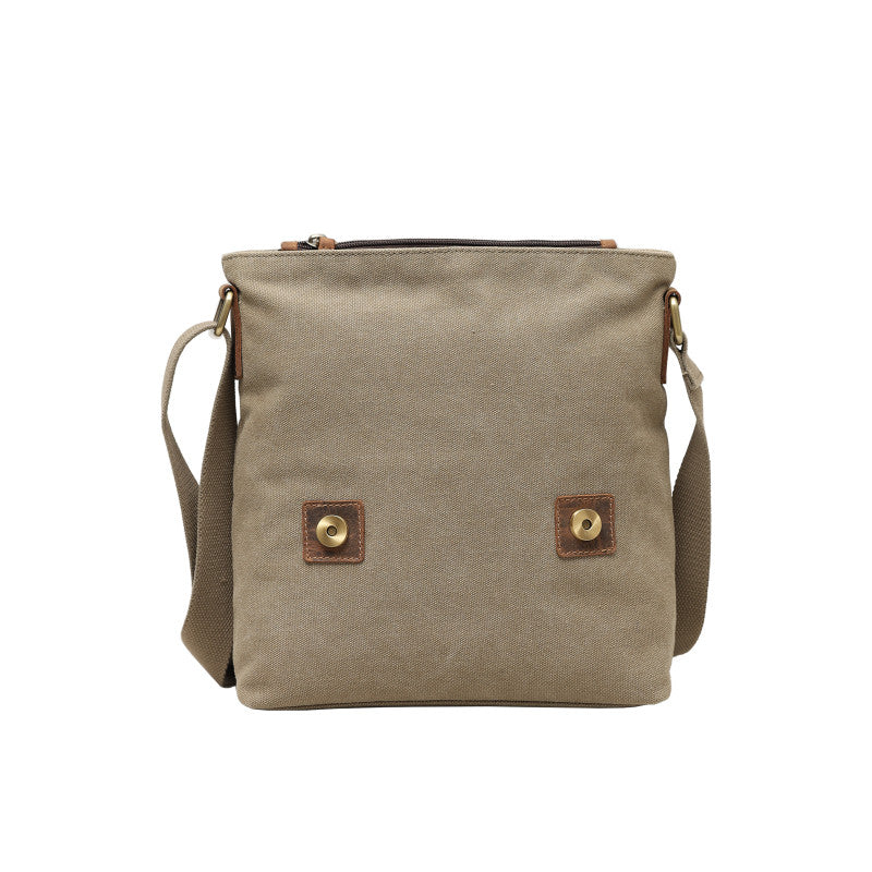 Back Road Canvas/Leather Medium Messenger