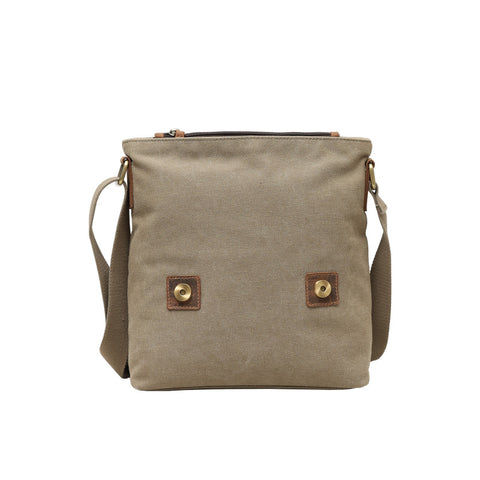 Back Road Canvas/Leather Medium Messenger