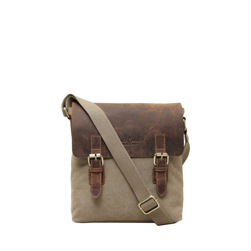 Back Road Canvas/Leather Medium Messenger