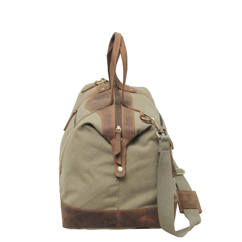 Back Road Canvas/Leather Overnight Bag