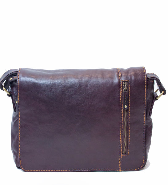 Messenger Bag Medium Burgundy