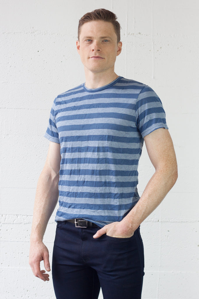 Frequency Tee Crumple Stripe