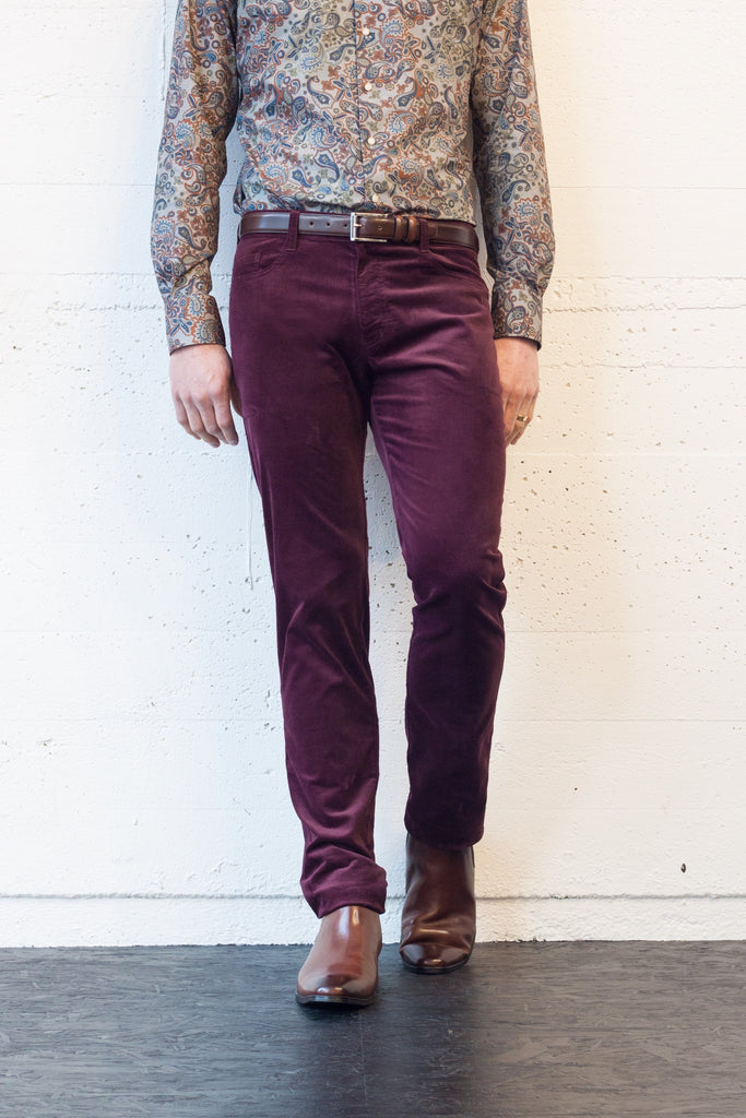 Roadster Jean Plum Velvet