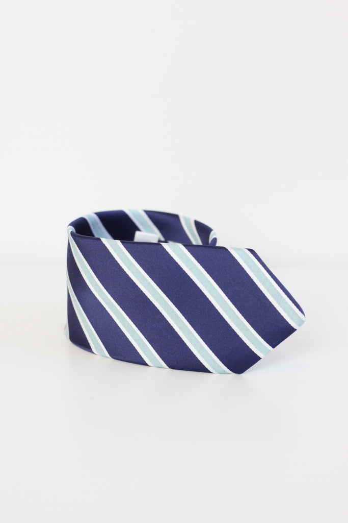 Tie Navy+Aqua
