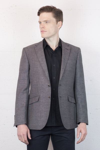 Wool/Linen Blazer Gravel