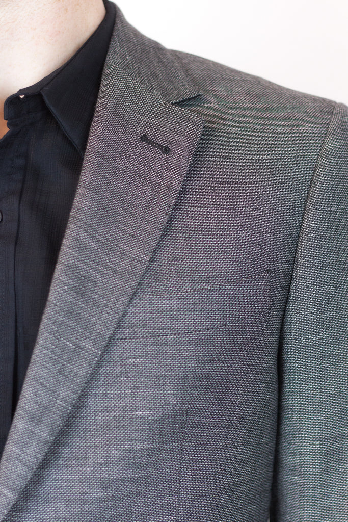 Wool/Linen Blazer Gravel