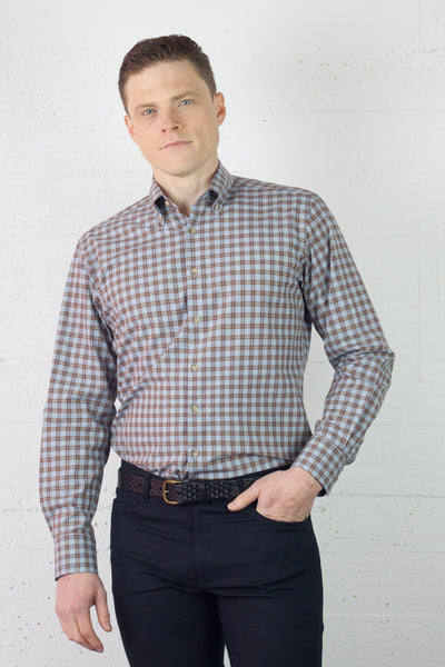 Cam Shirt Oak Check Button-down