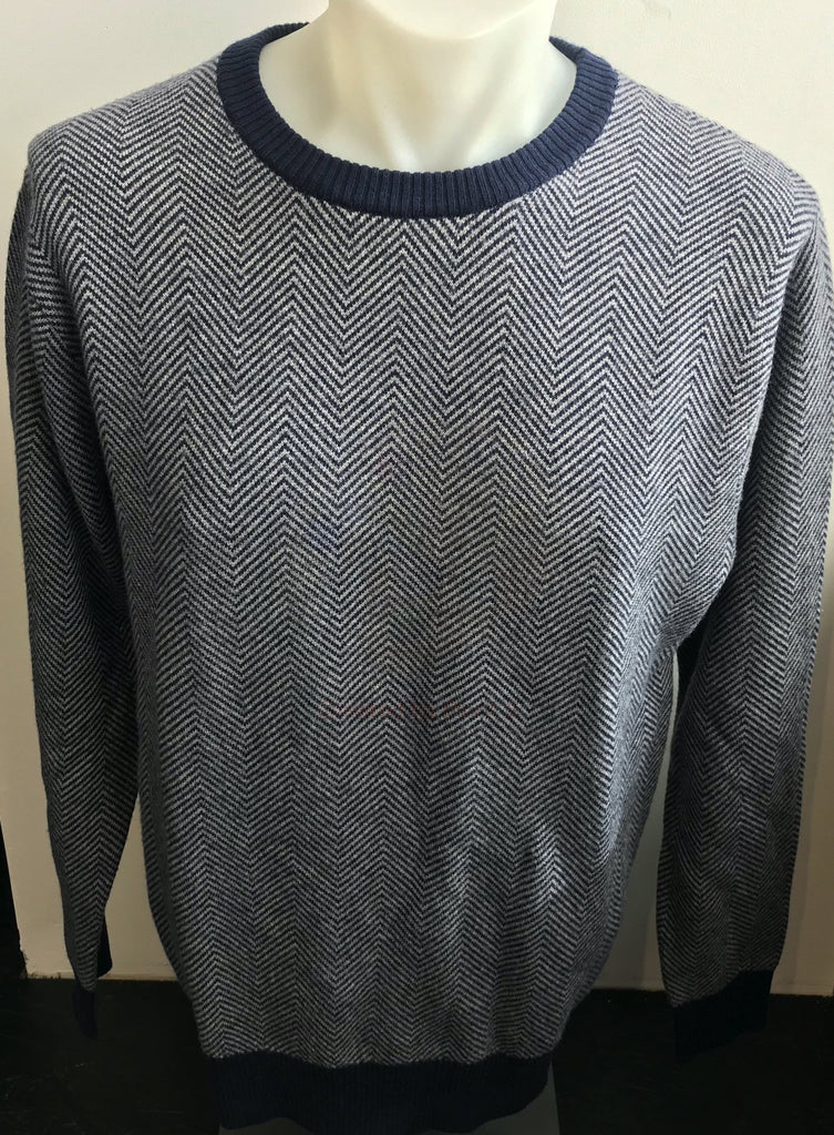 B&L Knit Crew Herringbone