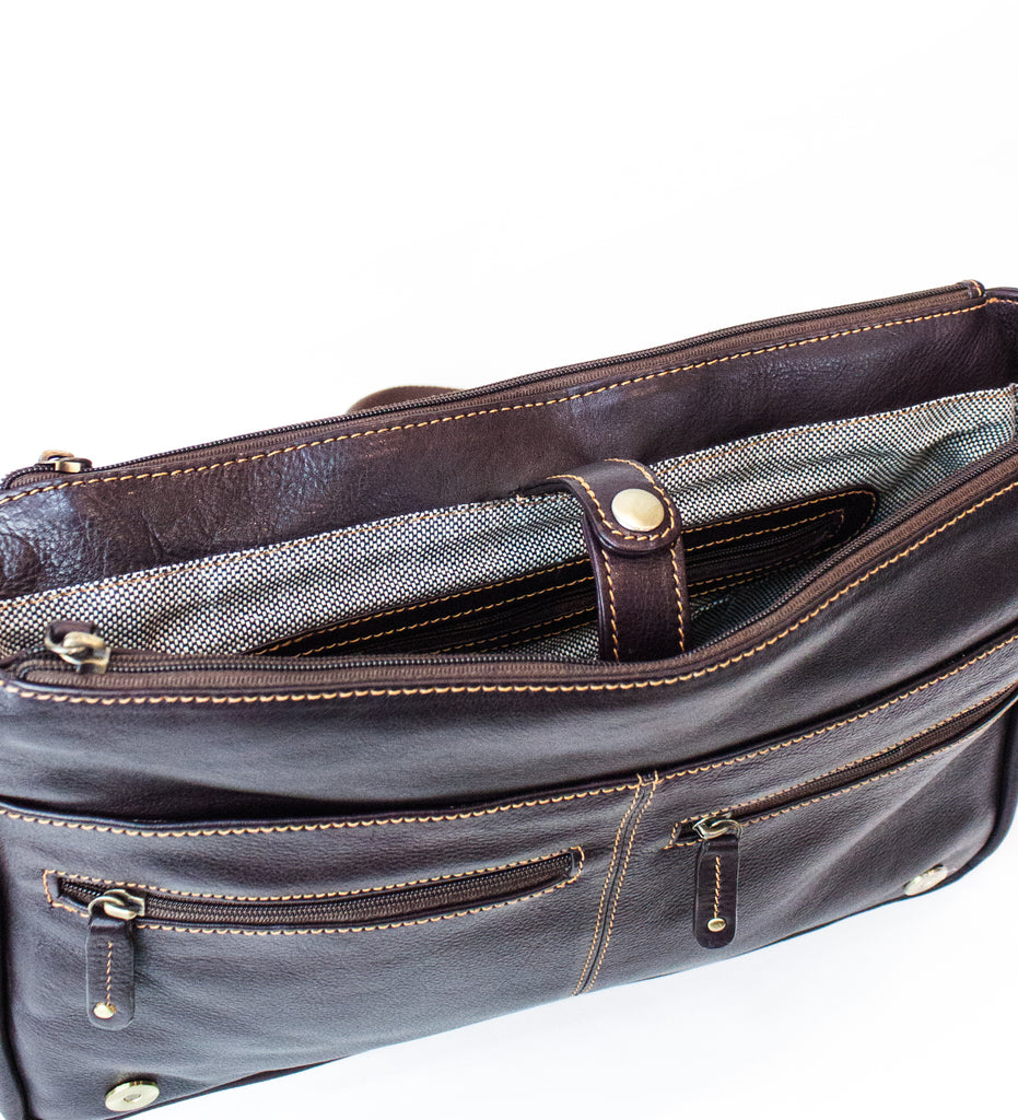 Messenger Bag Large Burgundy