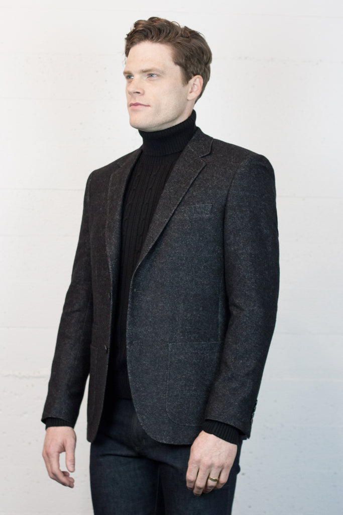 Wool Blend Donegal Blazer