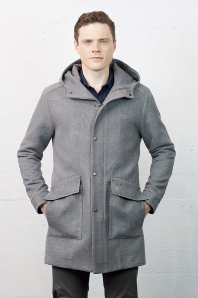 Climate Coat Silver Wool