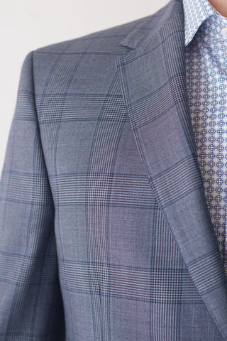 JB Suit Chambray Check