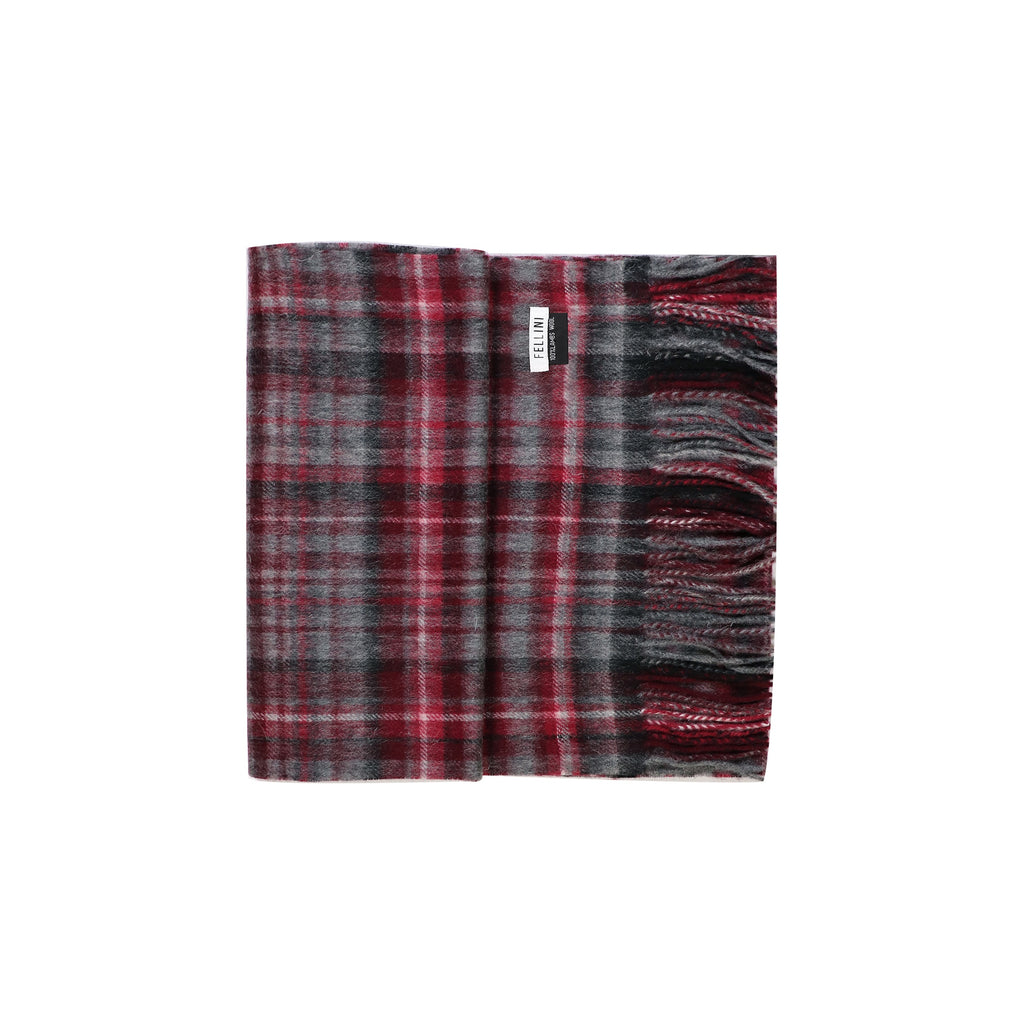 Scarf Lambswool Cherry Tartan