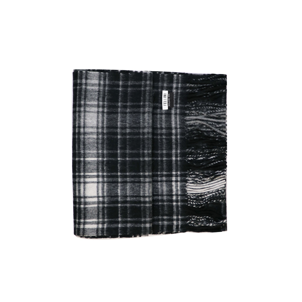 Scarf Lambswool B+W Tartan