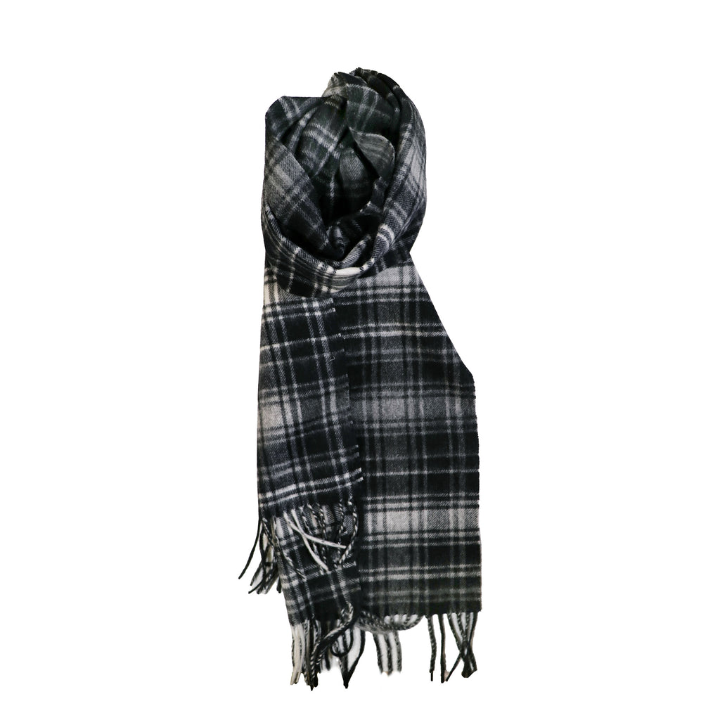 Scarf Lambswool B+W Tartan
