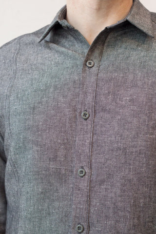 Tux Shirt Platinum Linen