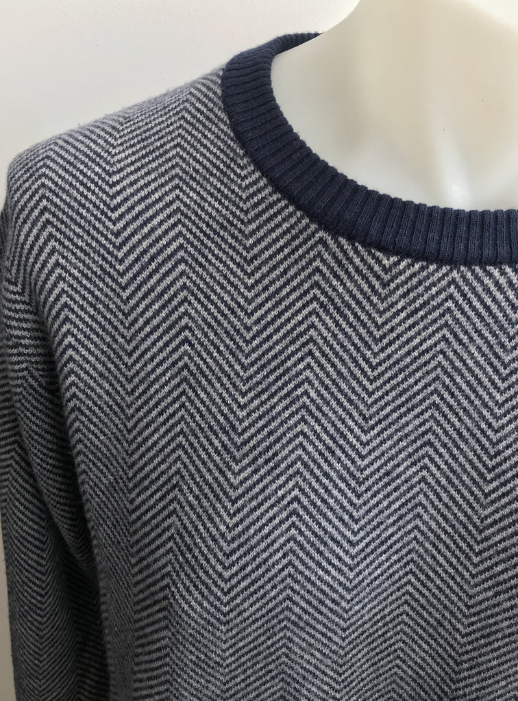 B&L Knit Crew Herringbone