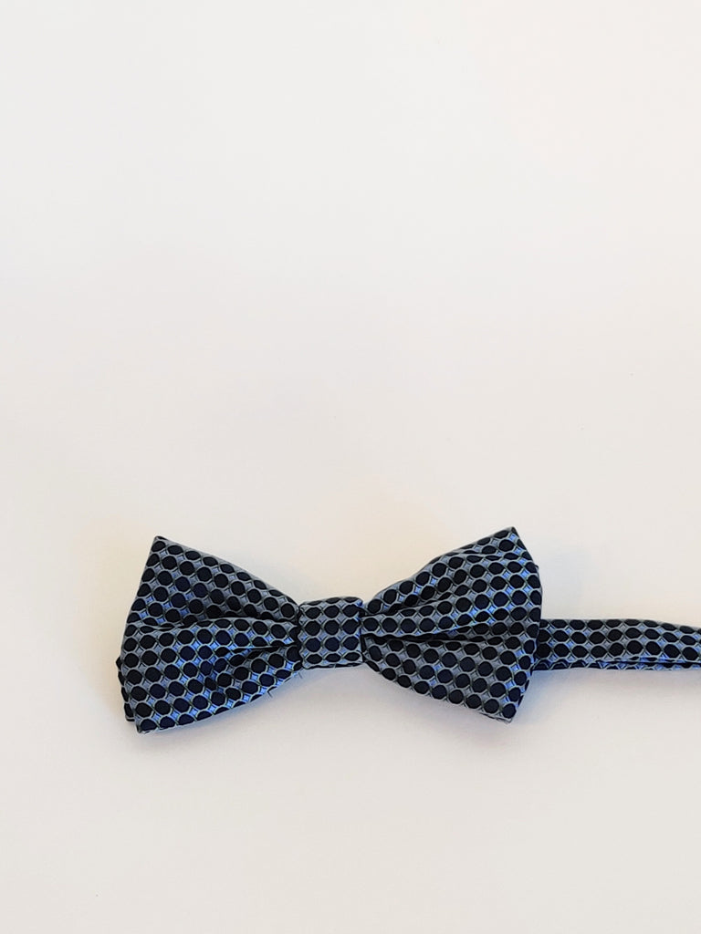 Bow Tie Navy Blue Circles