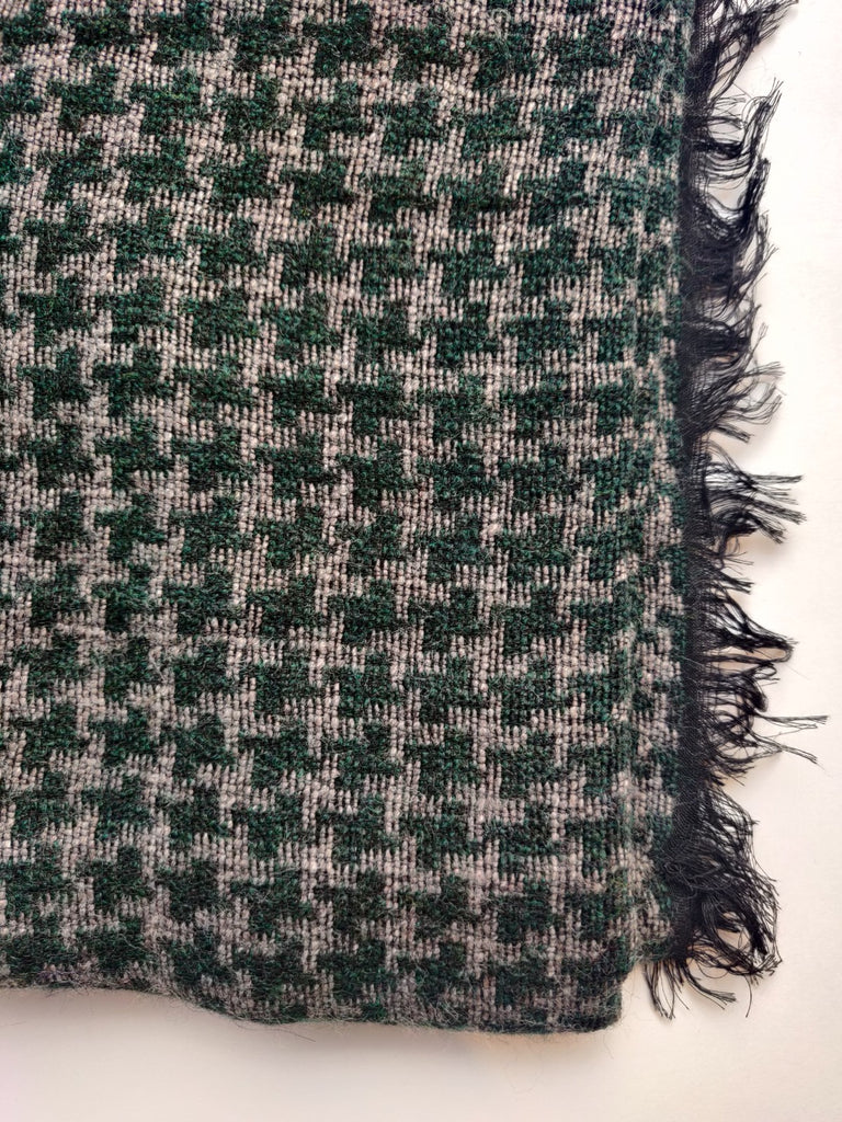Florentino Scarf Forest Houndstooth
