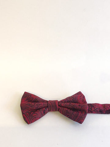 Bow Tie Red Paisley