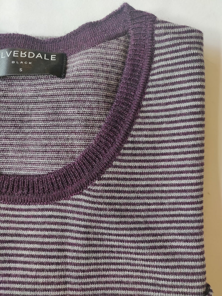 Fine Crew Stripe Mulberry