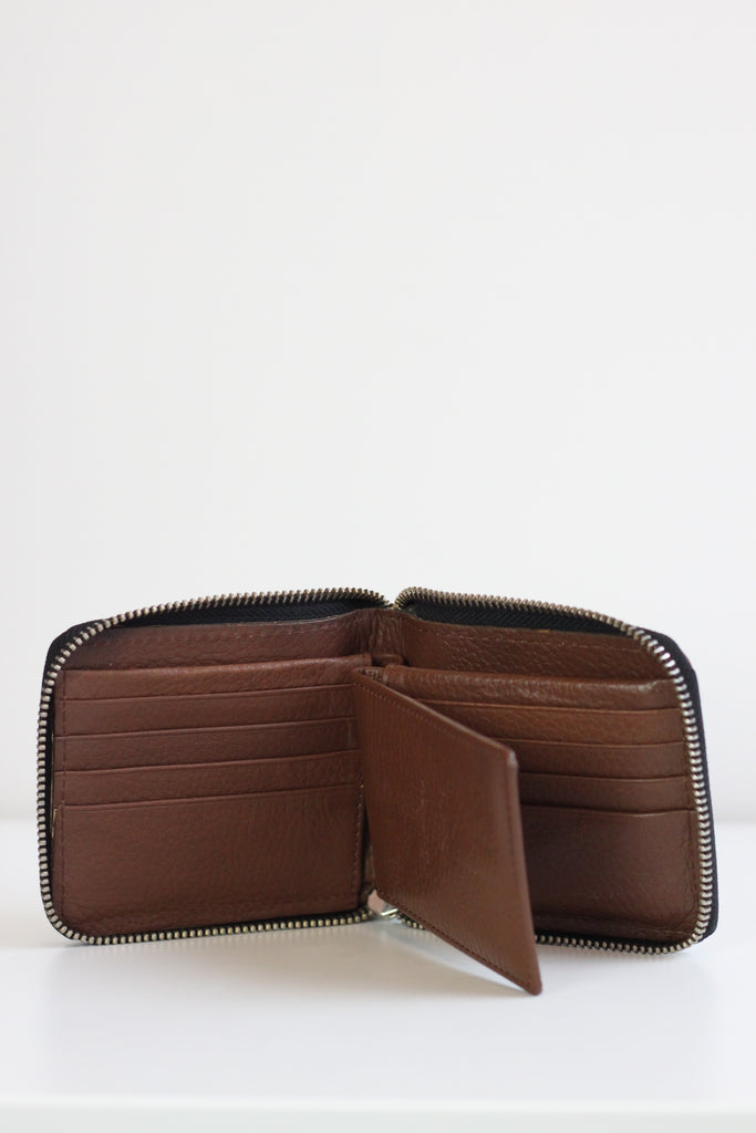 Wallet RFID Zip Around Tan