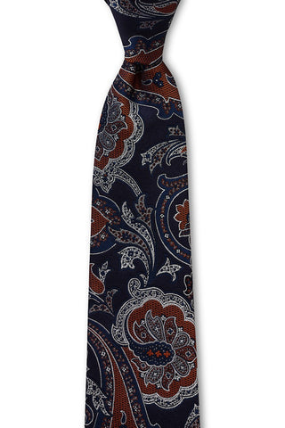 CAM Tie Marine Paisley Orange