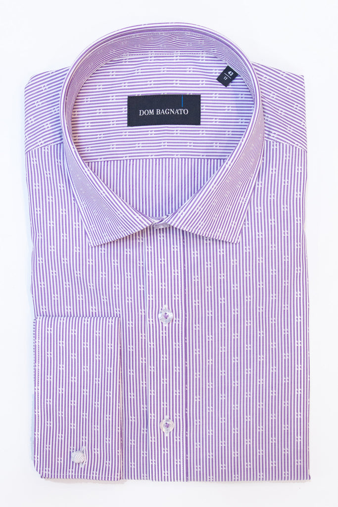 Mauve Pattern Dress Shirt