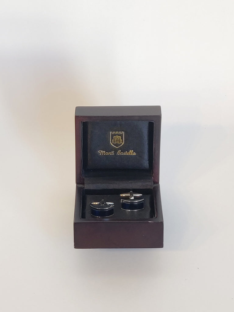 Monti Castello Sapphire Stripe Cufflinks
