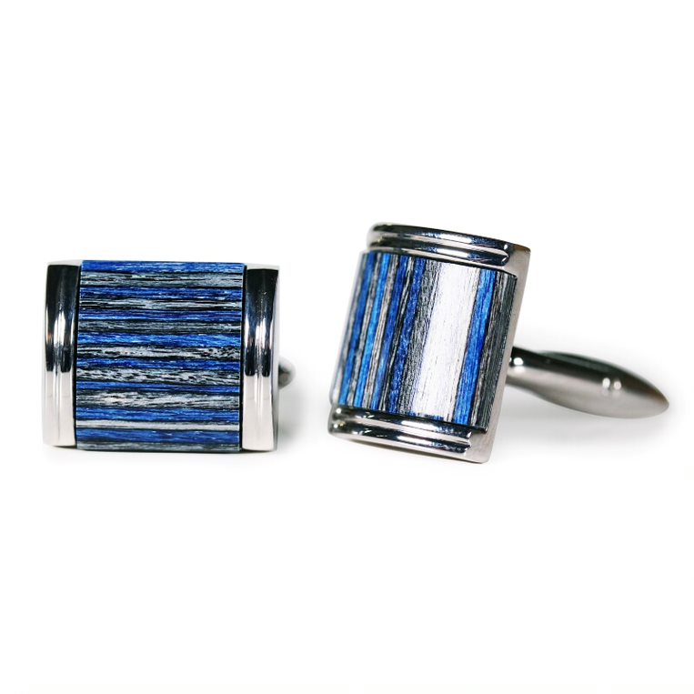 Monti Castello Cross-grain Wood Cufflinks