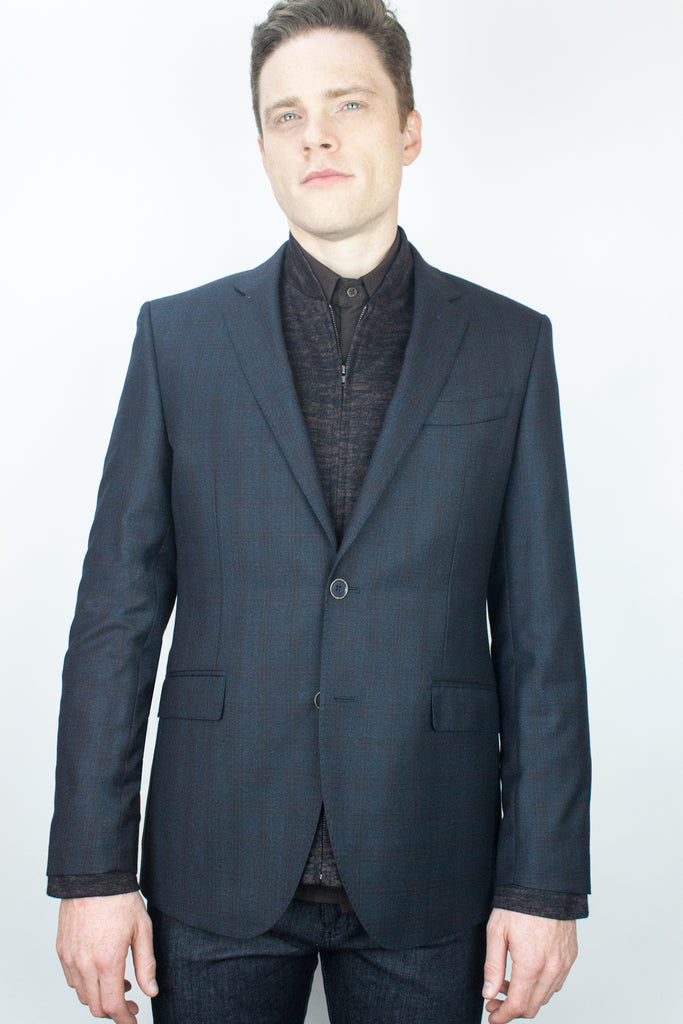 Mulberry Check Wool Blazer