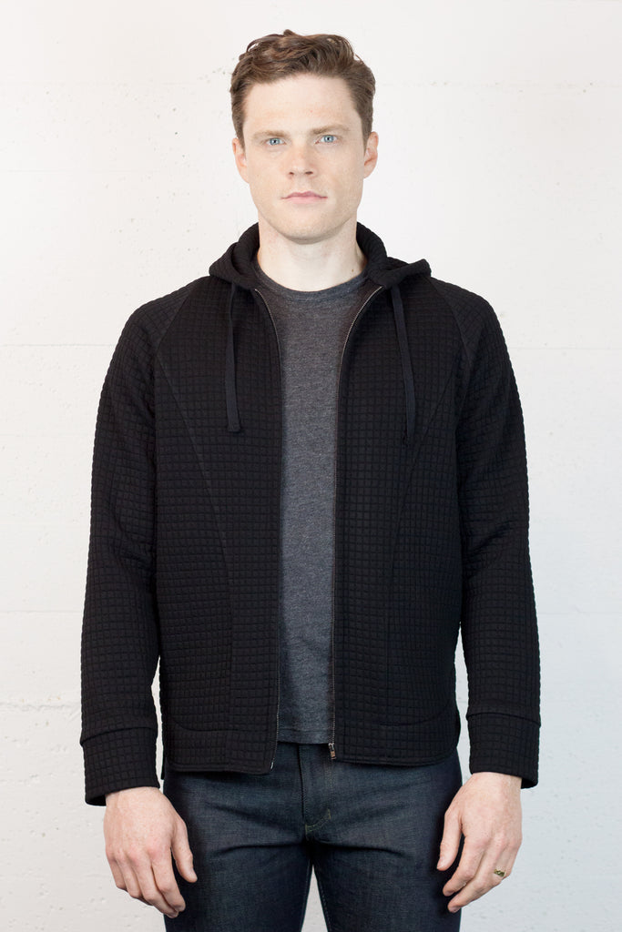 Mustang Hoodie Black Texture