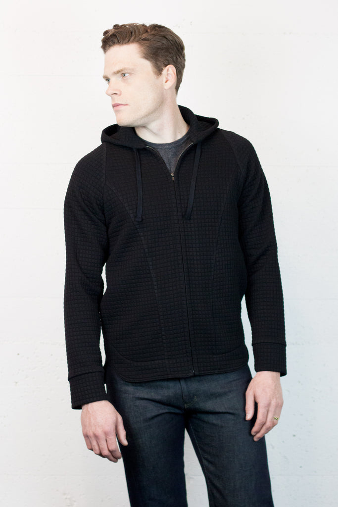 Mustang Hoodie Black Texture