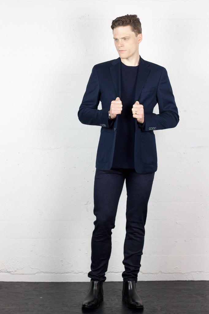 Mixed Luxe Blazer Ink