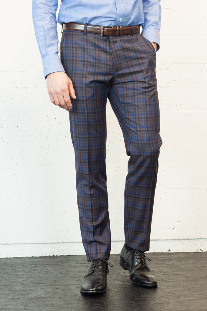 JB Rust & Navy Trouser