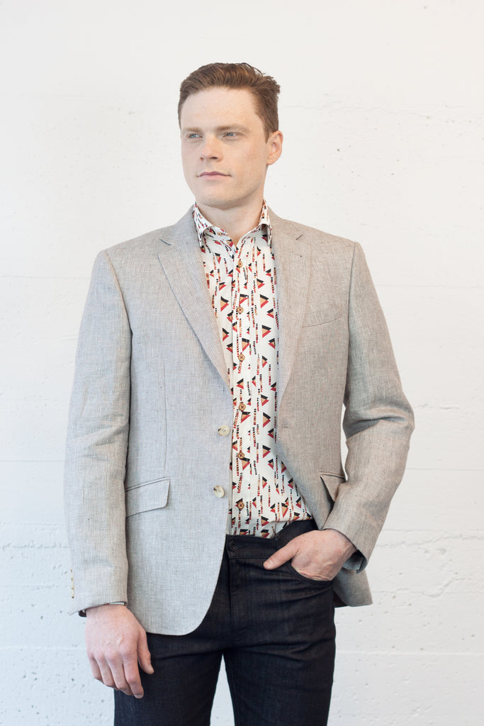 Sandy Linen Blazer