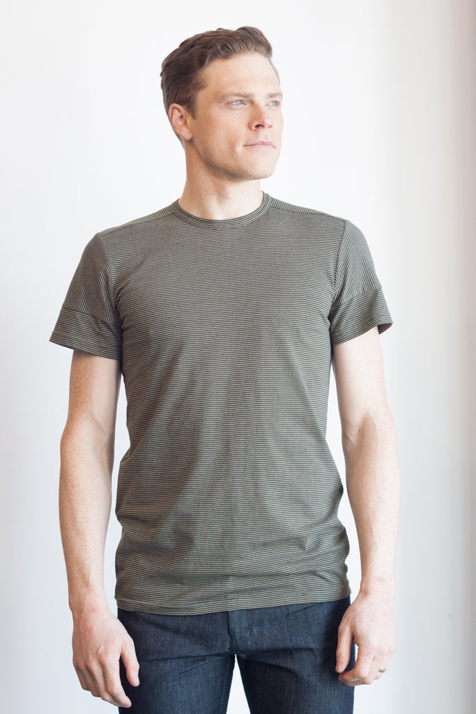Crossroads Tee Bright Olive