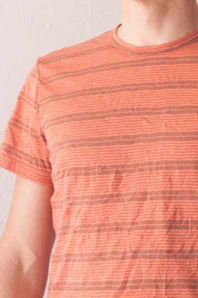 Frequency Tee Persimmon Stripe