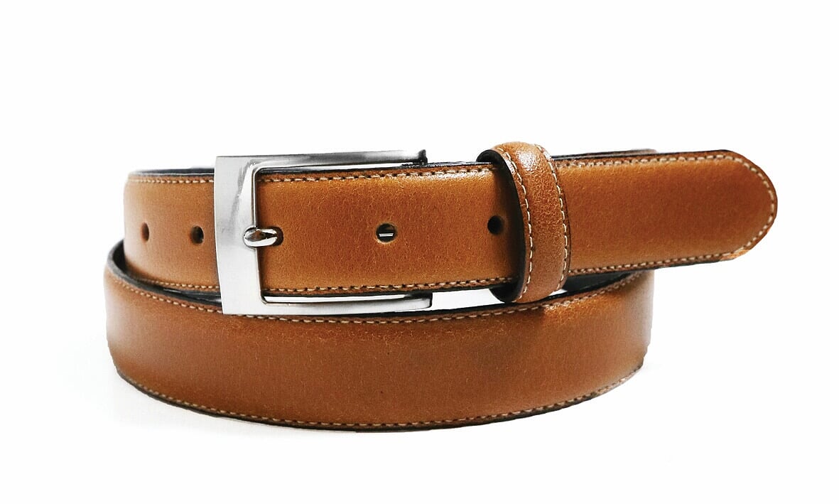 Tan online dress belt